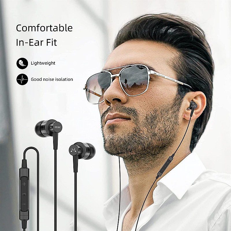 Soundmagic ES30C Earphones Ear Headphones - Black