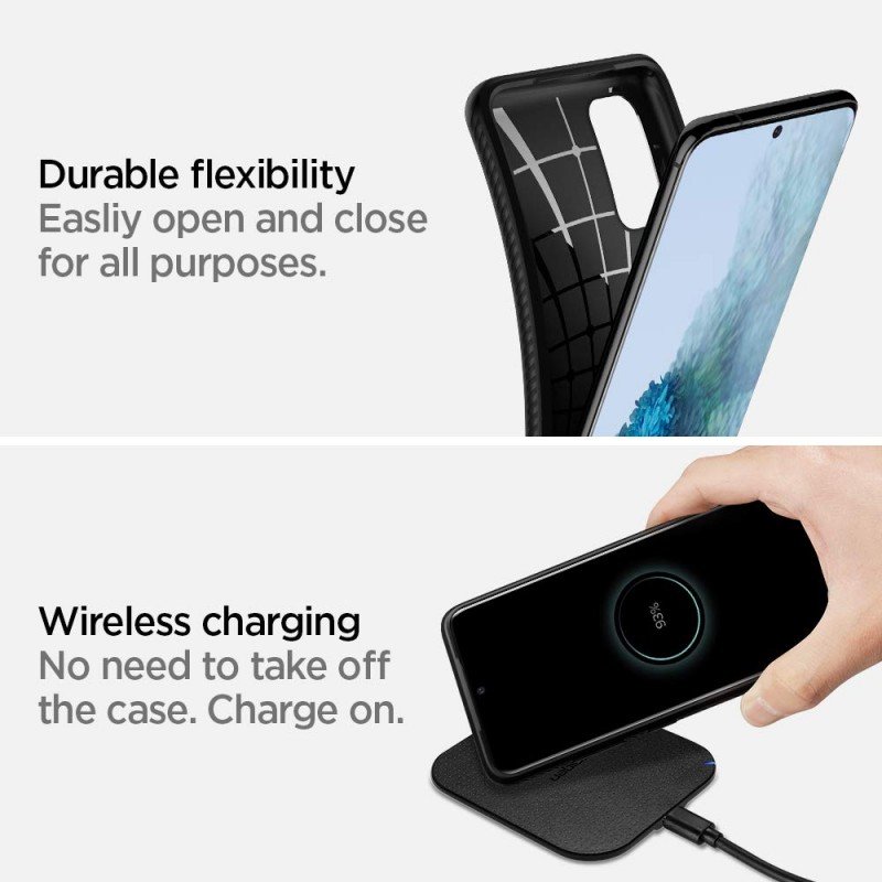 Spigen Liquid Air for Samsung Galaxy S20 5G/S20 Case, Galaxy S20 5G/S20 Back Cover (2020) - Matte Black Spigen Liquid Air for Samsung Galaxy S20 5G/S20 Case, Galaxy S20 5G/S20 Back Cover (2020) - Matte Black