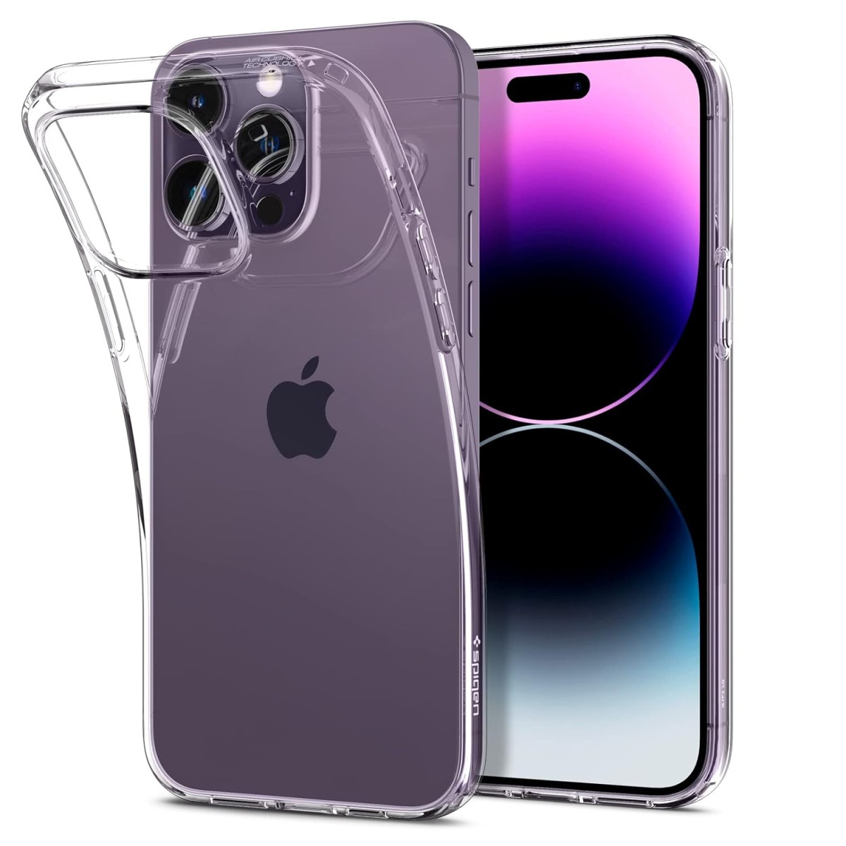 Spigen Liquid Crystal Cover Compatible with iPhone 14 Pro (Crystal Clear)