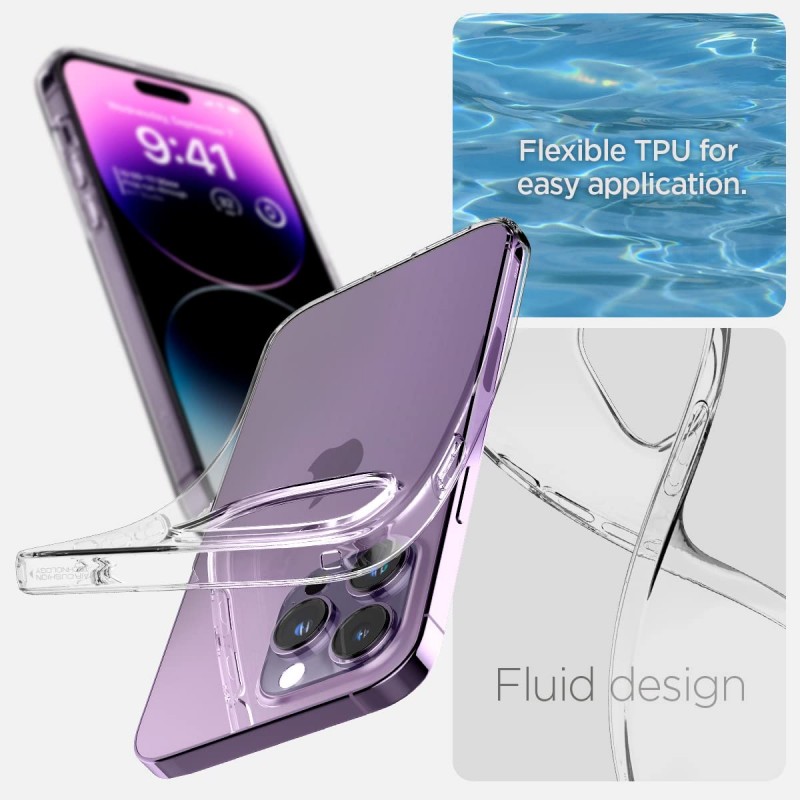 Spigen Liquid Crystal Cover Compatible with iPhone 14 Pro (Crystal Clear) Spigen Liquid Crystal Cover Compatible with iPhone 14 Pro (Crystal Clear)