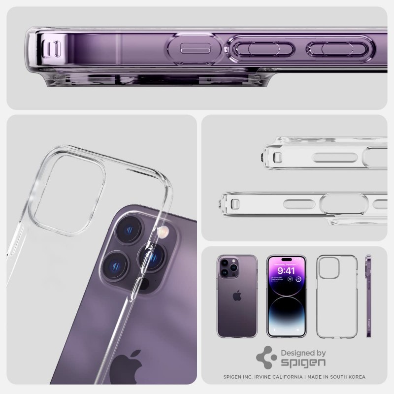 Spigen Liquid Crystal Cover Compatible with iPhone 14 Pro (Crystal Clear) Spigen Liquid Crystal Cover Compatible with iPhone 14 Pro (Crystal Clear)