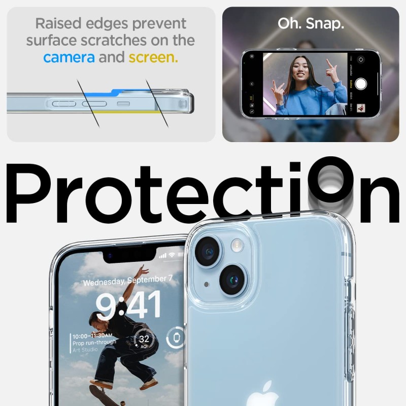 Spigen Ultra Hybrid Back Cover Case Compatible with iPhone 14 Plus (TPU + Poly Carbonate | Crystal Clear) Spigen Ultra Hybrid Back Cover Case Compatible with iPhone 14 Plus (TPU + Poly Carbonate | Crystal Clear)