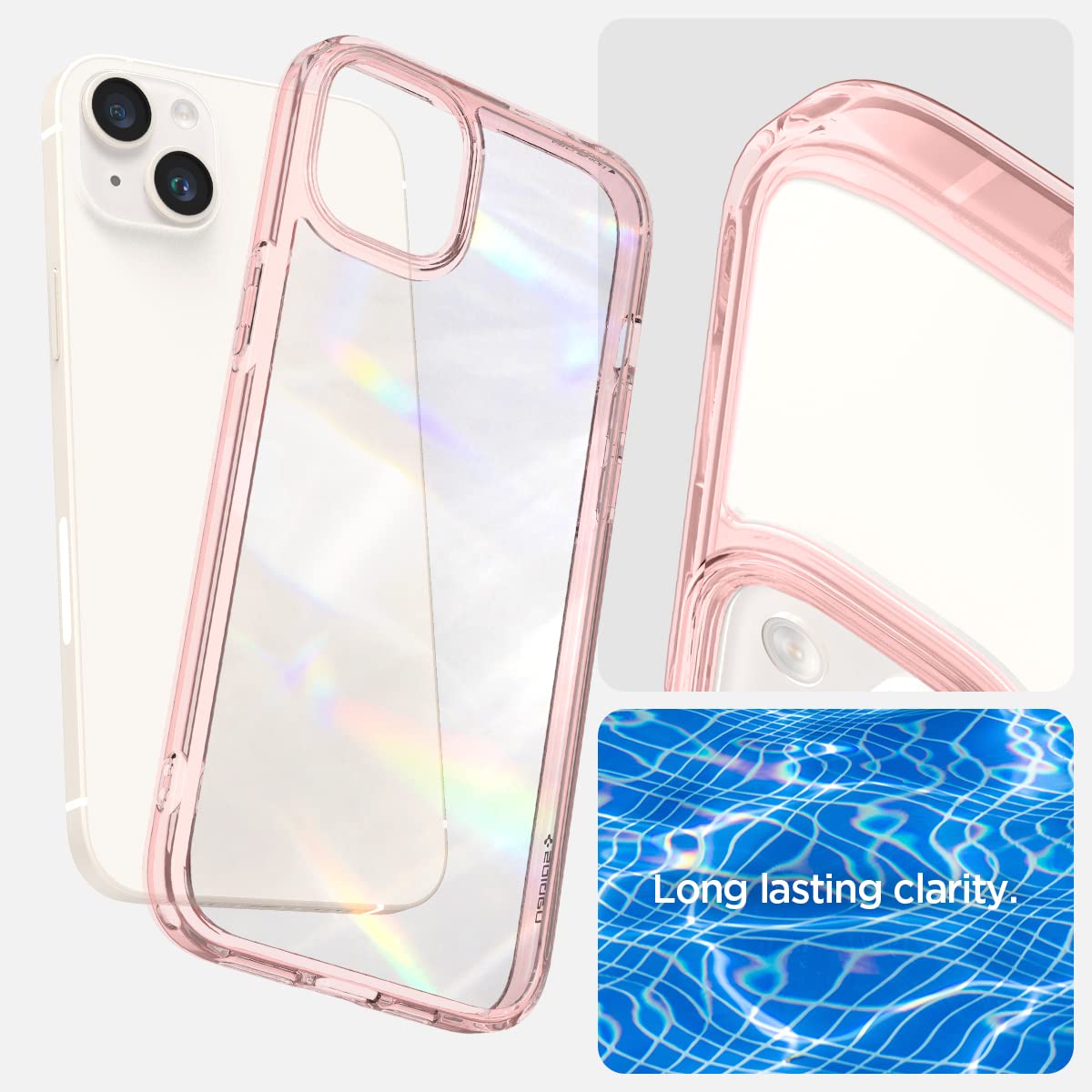 Spigen Ultra Hybrid Back Cover Case Compatible with iPhone 14 Plus (TPU + Poly Carbonate | Crystal Clear)