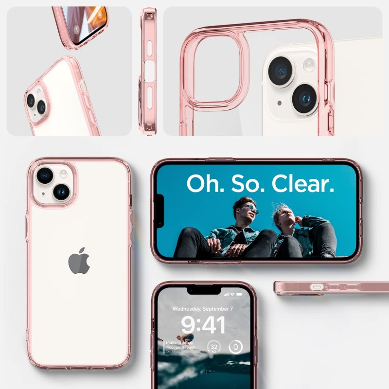 Spigen Ultra Hybrid Back Cover Case Compatible with iPhone 14 Plus (TPU + Poly Carbonate | Crystal Clear) Spigen Ultra Hybrid Back Cover Case Compatible with iPhone 14 Plus (TPU + Poly Carbonate | Crystal Clear)