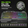 SpinBot Rage K20 Gaming Keyboard & Clutch GT900 Mouse Combo | RGB Backlit Keyboard |7200 DPI Wired USB Mouse for PC, Laptop, PS4 (Black)