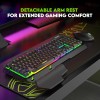 SpinBot Rage K20 Gaming Keyboard & Clutch GT900 Mouse Combo | RGB Backlit Keyboard |7200 DPI Wired USB Mouse for PC, Laptop, PS4 (Black)