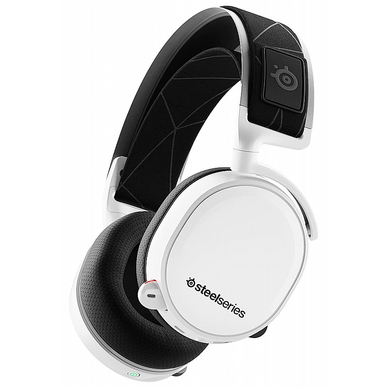 SteelSeries Arctis 7 Lossless 2.4GHz Bluetooth Wireless Over Ear Headphones White