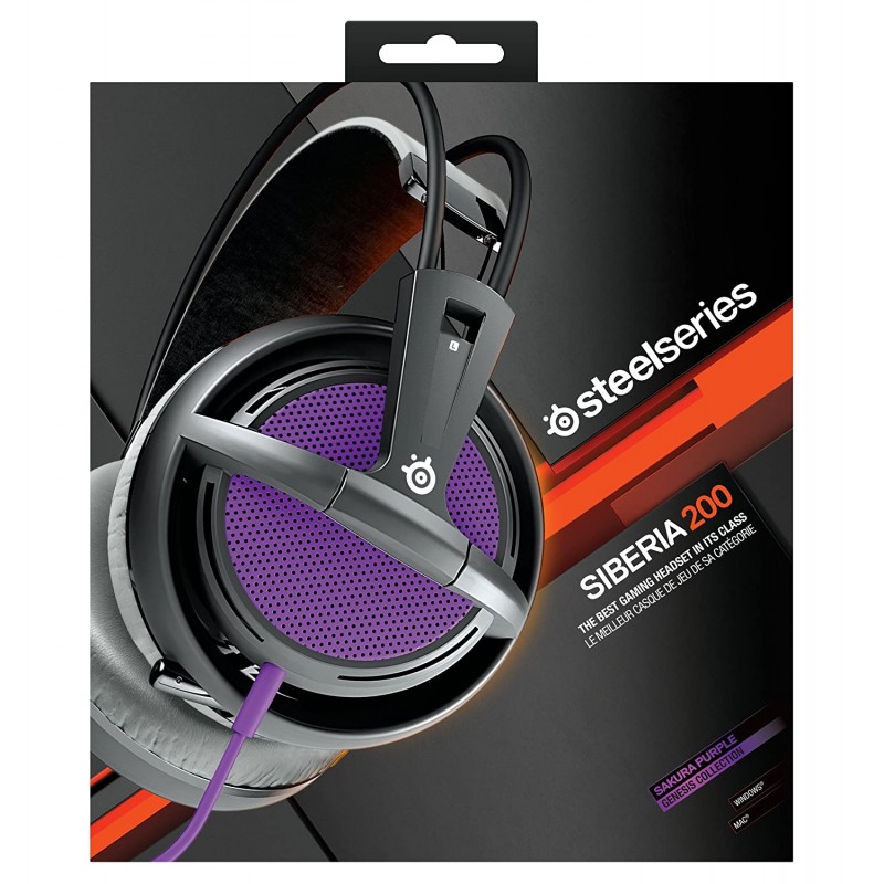 SteelSeries Siberia 200 Gaming Headset - Sakura Purple (Formerly Siberia v2)