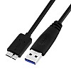 Airtree USB 3.0 A to Micro B SuperSpeed Cable For External Hard Drives - (20cm)