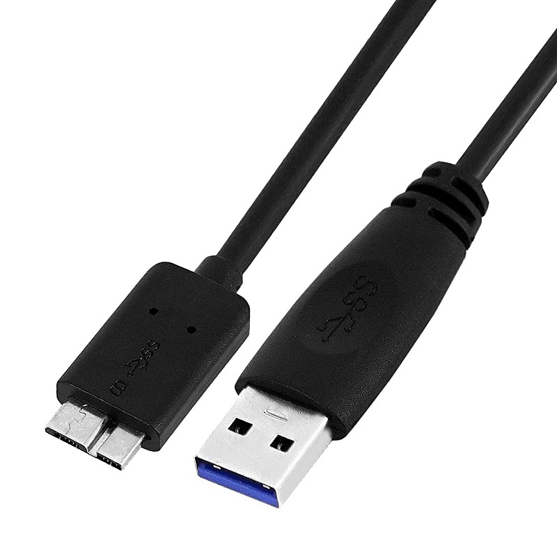 Airtree USB 3.0 A to Micro B SuperSpeed Cable For External Hard Drives - (20cm)