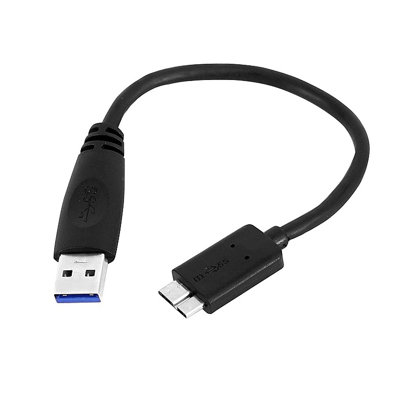 Airtree USB 3.0 A to Micro B SuperSpeed Cable For External Hard Drives - (20cm)