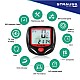 Strauss Bicycle Computer Odometer Speedometer | Waterproof LCD Display, Lightweight Multi-Function Cycling Accessory | Auto Sleep & Wake Up Mode, Speed Monitor | Easy Install & Read, (Red/Black)