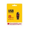 Strontium 8GB Pollex USB 2.0 Pen Drive- Black/Red