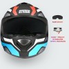 Studds Drifter D5 Fiker ISI and DOT Certified Full face Helmet for Men and Women with Inner Sun Visor and Spoiler (MATT Blue L) Studds Drifter D5 Fiker ISI and DOT Certified Full face Helmet for Men and Women with Inner Sun Visor and Spoiler (MATT Blue L)