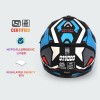 Studds Drifter D5 Fiker ISI and DOT Certified Full face Helmet for Men and Women with Inner Sun Visor and Spoiler (MATT Blue L) Studds Drifter D5 Fiker ISI and DOT Certified Full face Helmet for Men and Women with Inner Sun Visor and Spoiler (MATT Blue L)