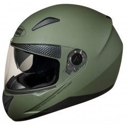 Studds SHIFTER Full Face Helmet with Tinted Visor (Military Green, L)