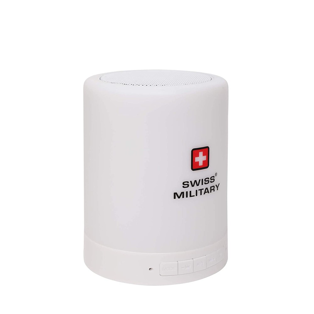 Swiss Military BL3 Wireless Bluetooth Smart Touch Lamp with Speaker (White)