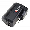 Swiss Military CIV1 Car Invertor/Charger with ion Bars for Laptops (3 Pin Port) (12V DC) (Black) - White