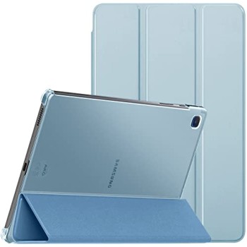 SwooK Case Compatible with Galaxy Tab S6 Lite 10.4 2020, Stand Cover with Translucent Frosted PC Back Shell Fit Samsung Galaxy Tab S6 Lite 10.4 2020 SM-P610/P615 (S6 lite 10.4 Inch, Aqua)