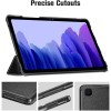 Tukzer Case Cover for Samsung Galaxy Tab A7 10.4" (2020) - [SM-T500 / T505/ T507] Ultra Slim Microfibre Lining, Lightweight Hard Back Trifold Smart Stand Flip Folio