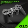 TAG Gamerz G10 USB Gamepad | Vibration Motor | Accurate Joysticks | Ergonomic Design | Plug And Play High Performance Gaming Controller/Remote | 12 Function Keys | Supports Windows/Linux/Mac (Black)