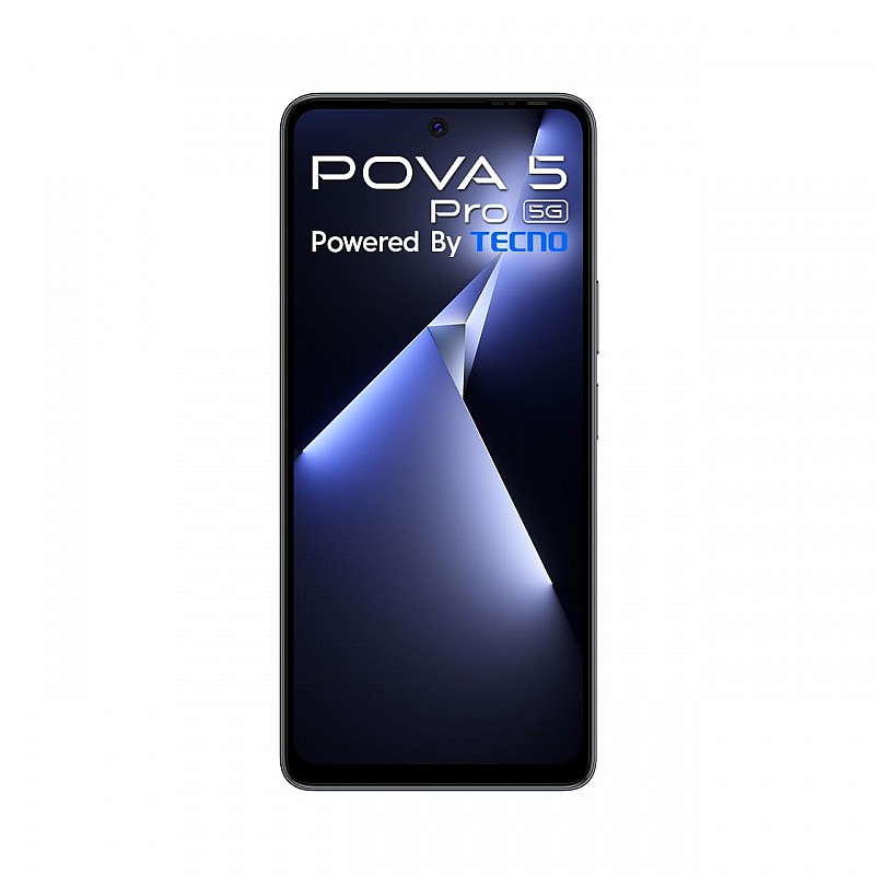 TECNO Pova 5 Pro 5G ( 8GB RAM,128GB Storage)| Segment 1st 68W Ultra Fast Charging | 50MP AI Dual Camera | India's 1st Multi-Colored Backlit ARC Interface | 6.78”FHD+ Dot-in Display (Refurbished)