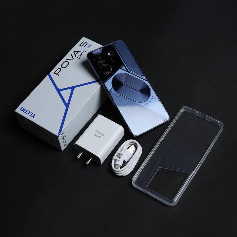 TECNO Pova 5 Pro 5G (Silver Fantasy, 8GB RAM,256GB Storage)| Segment 1st 68W Ultra Fast Charging | India's 1st Multi-Colored Backlit ARC Interface | 50MP AI Dual Camera |6.78”FHD+ Dot-in Display ( open box ) TECNO Pova 5 Pro 5G (Silver Fantasy, 8GB RAM,256GB Storage)| Segment 1st 68W Ultra Fast Charging | India's 1st Multi-Colored Backlit ARC Interface | 50MP AI Dual Camera |6.78”FHD+ Dot-in Display ( open box )