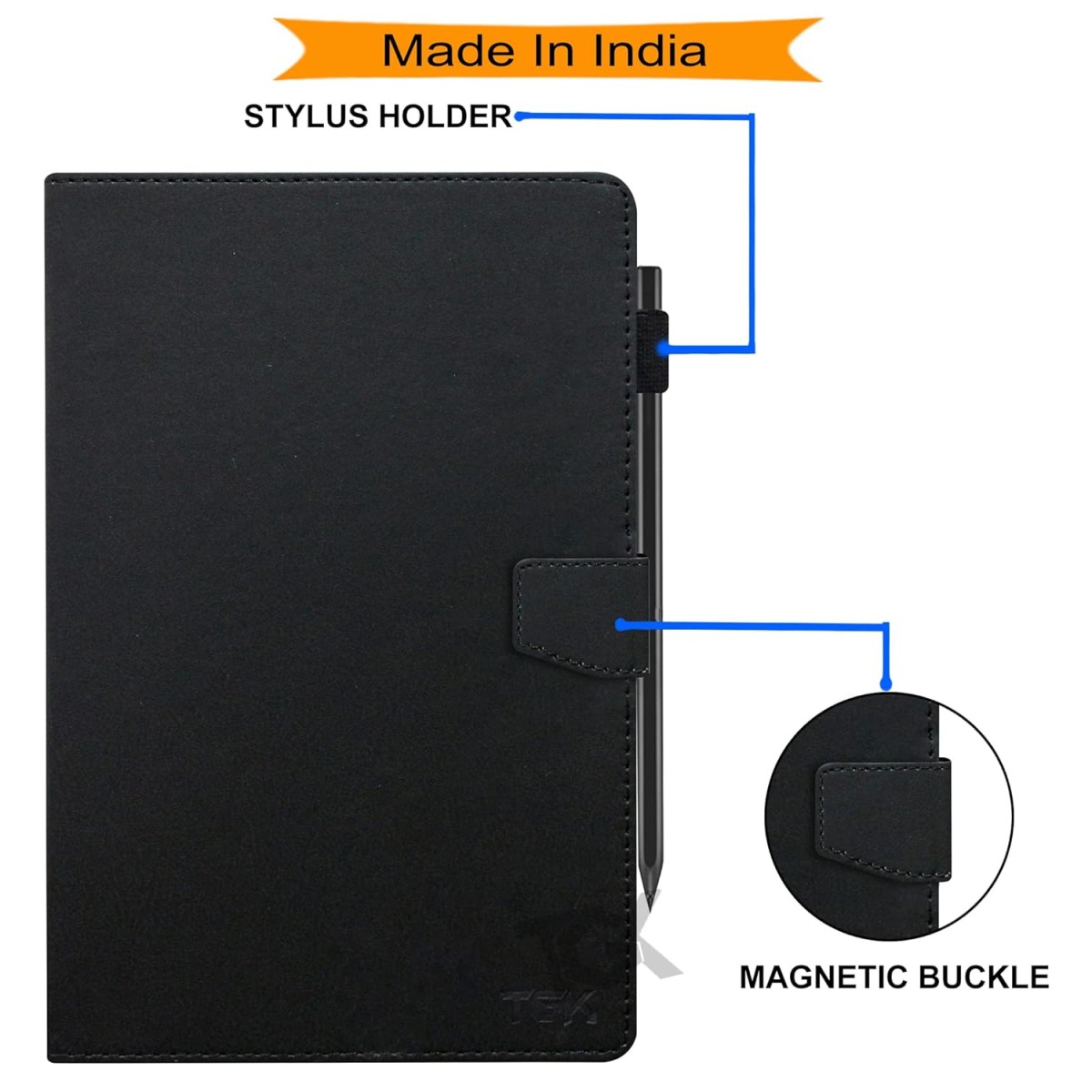 TGK Executive Leather Flip Stand Case Cover for OnePlus Pad Go 11.35 inch Black