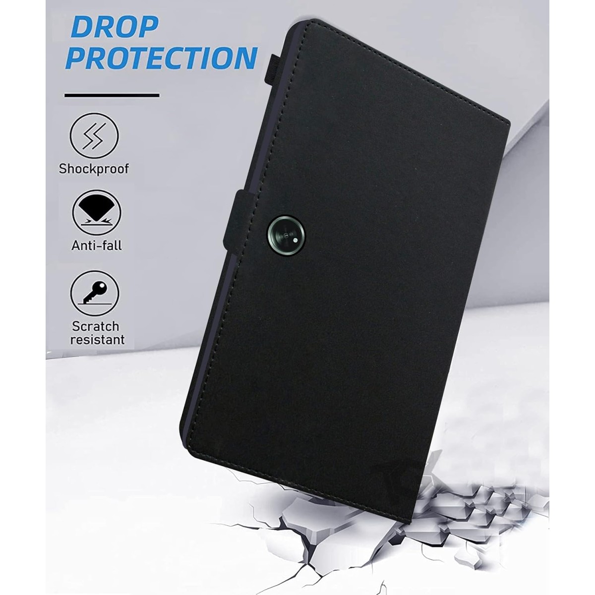 TGK Executive Leather Flip Stand Case Cover for OnePlus Pad Go 11.35 inch Black