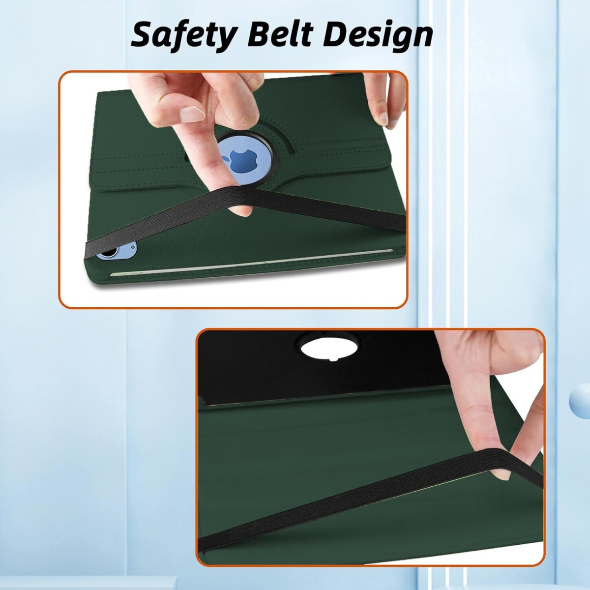 TGK Rotating Cover for Apple iPad 10th Gen 10.9 inch 2022 (A2757 / A2777 / A2696), iPad (A16) 11th Generation 2025 Black 360 Degree Leather Stand Case