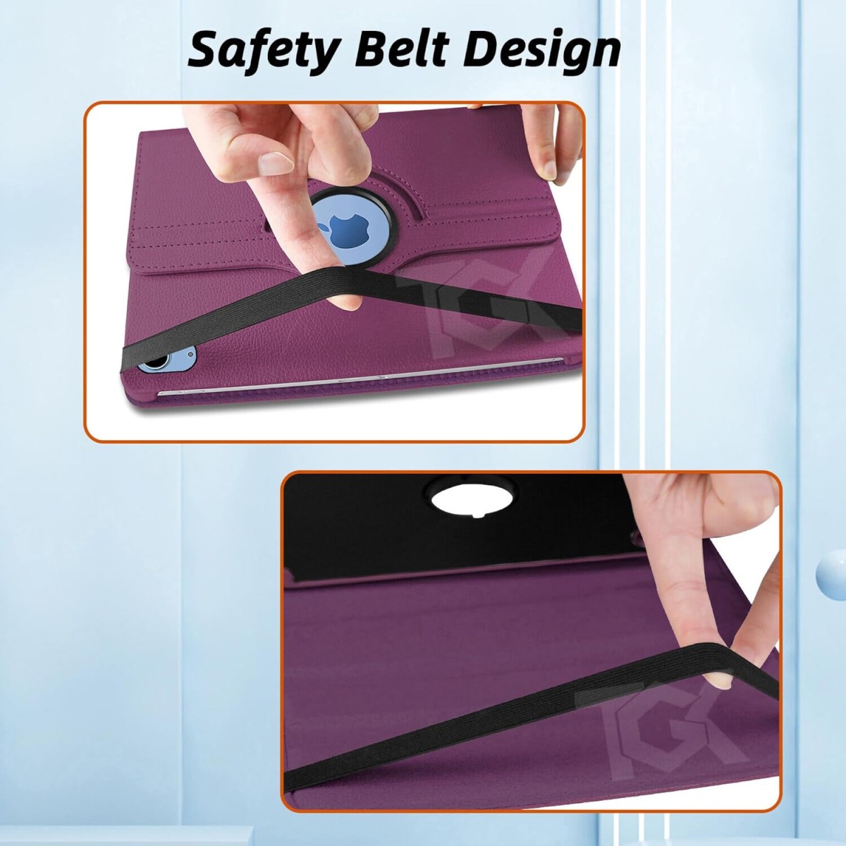 TGK Rotating Cover for Apple iPad 10th Gen 10.9 inch 2022 (A2757 / A2777 / A2696), iPad (A16) 11th Generation 2025 Black 360 Degree Leather Stand Case