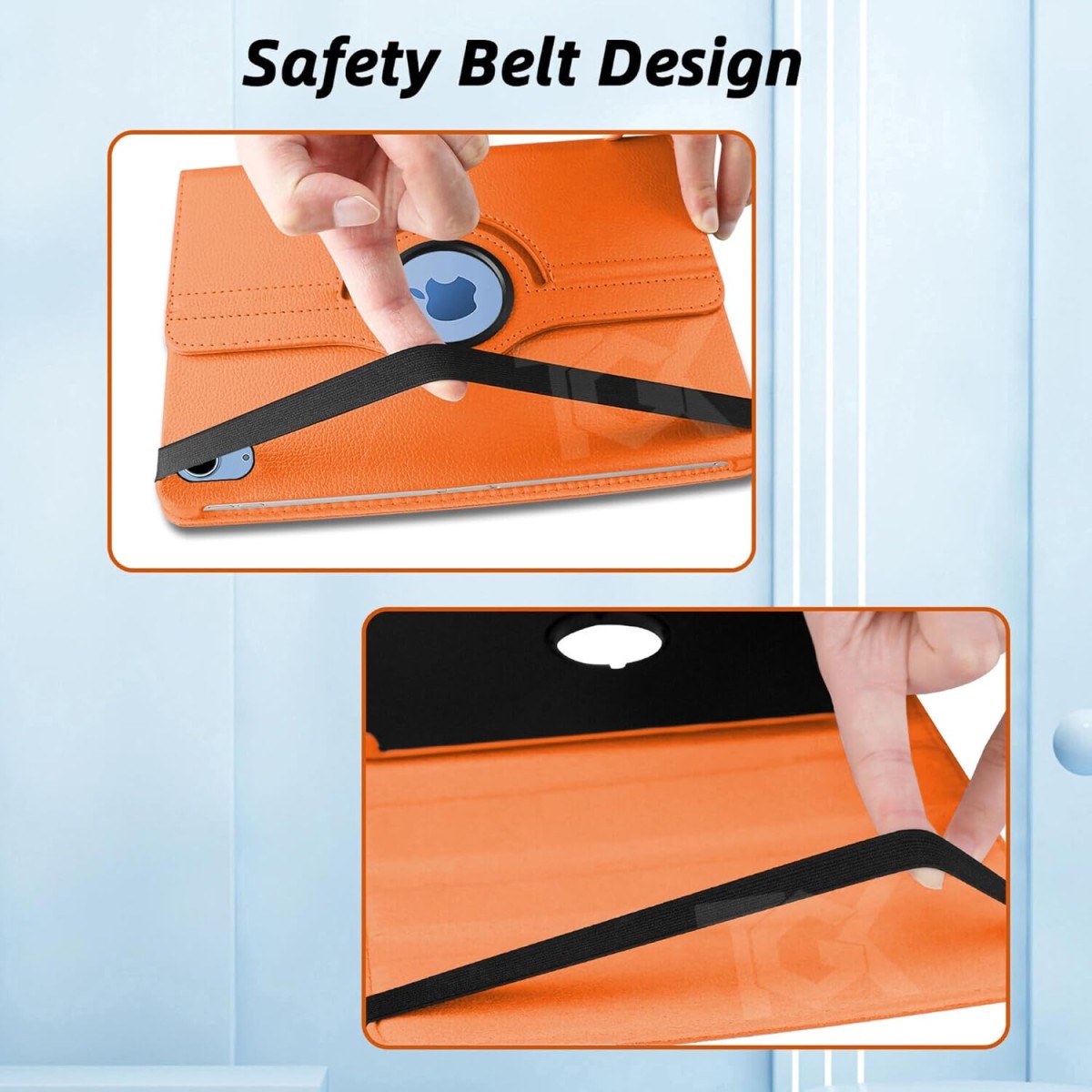 TGK Rotating Cover for Apple iPad 10th Gen 10.9 inch 2022 (A2757 / A2777 / A2696), iPad (A16) 11th Generation 2025 Black 360 Degree Leather Stand Case