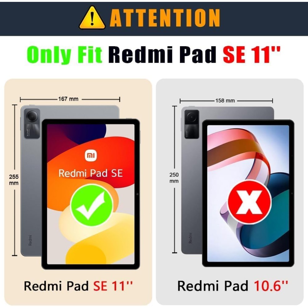 TGK Rotating Cover for Redmi Pad SE 11 inch 360 Degree Leather Flip Case (White)