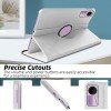 TGK Rotating Cover for Redmi Pad SE 11 inch 360 Degree Leather Flip Case (White) TGK Rotating Cover for Redmi Pad SE 11 inch 360 Degree Leather Flip Case (White)