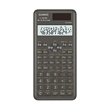 Casio FX-991MS 2nd Gen Non-Programmable Scientific Calculator, 401 Functions and 2-line Display, Black Casio FX-991MS 2nd Gen Non-Programmable Scientific Calculator, 401 Functions and 2-line Display, Black