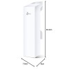 TP-Link 5GHz N300 Long Range Outdoor CPE for PtP and PtMP Transmission | Point to Point Wireless Bridge | 13dBi, 15km+ | Passive PoE Powered w/Free PoE Injector | Pharos Control (CPE510) White
