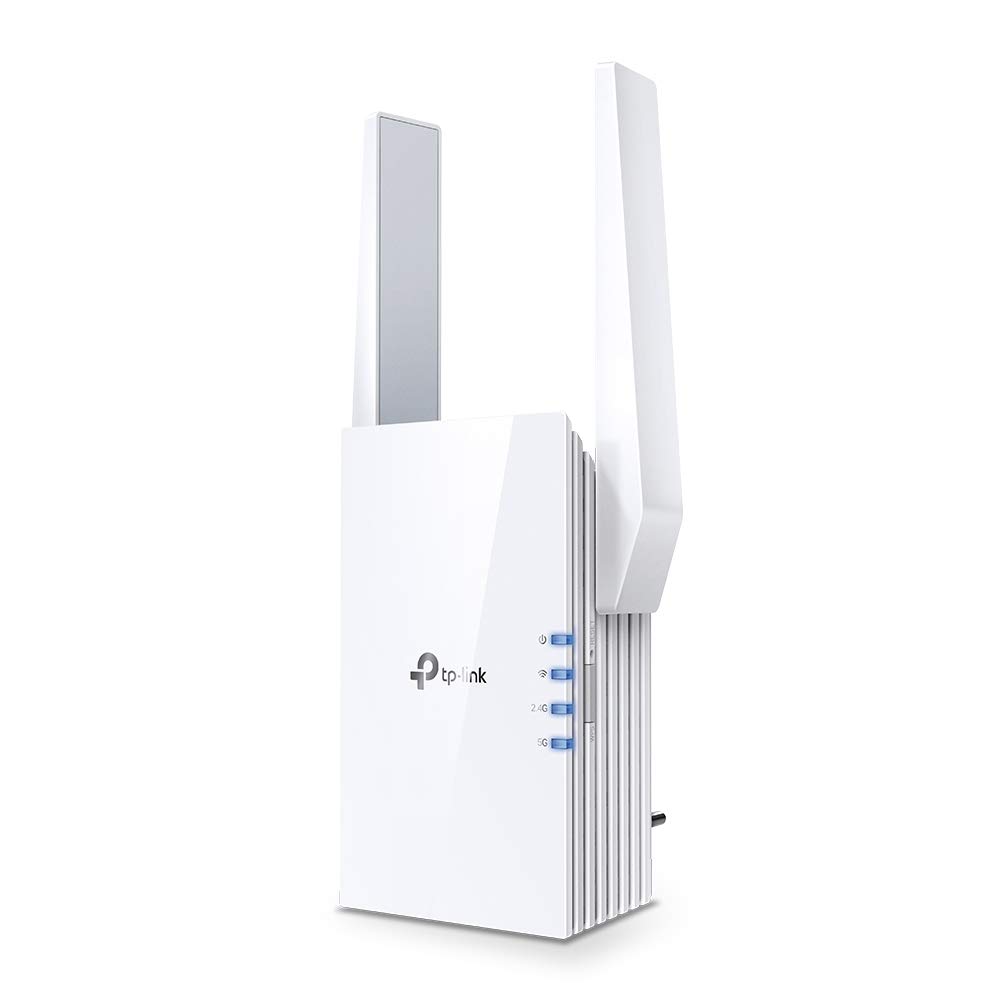 TP-Link AX1800 Dual Band Wi-Fi 6 Range Extender, Broadband/WiFi Extender, Wireless Booster/Hotspot with 1 Gigabit Port & 2 External Antennas, Built-in Access Point Mode, (RE605X)