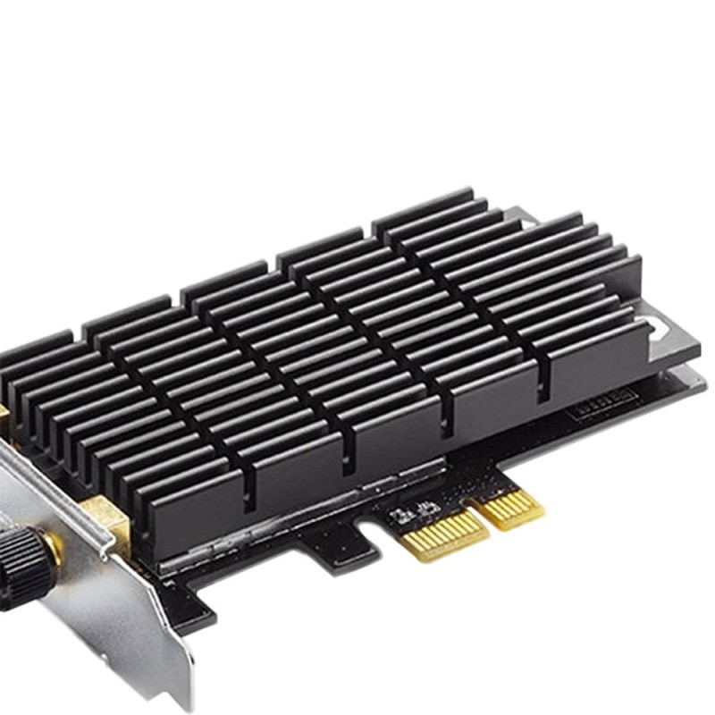 TP-Link Ac1300 Wi-Fi WiFi Pcie Card(Archer T6E)-2.4G/5G Dual Band Wireless Pci Express Adapter, Low Profile, Long Range, Heat Sink Technology, Supports Windows 10/8.1/8/7/Xp,Black TP-Link Ac1300 Wi-Fi WiFi Pcie Card(Archer T6E)-2.4G/5G Dual Band Wireless Pci Express Adapter, Low Profile, Long Range, Heat Sink Technology, Supports Windows 10/8.1/8/7/Xp,Black