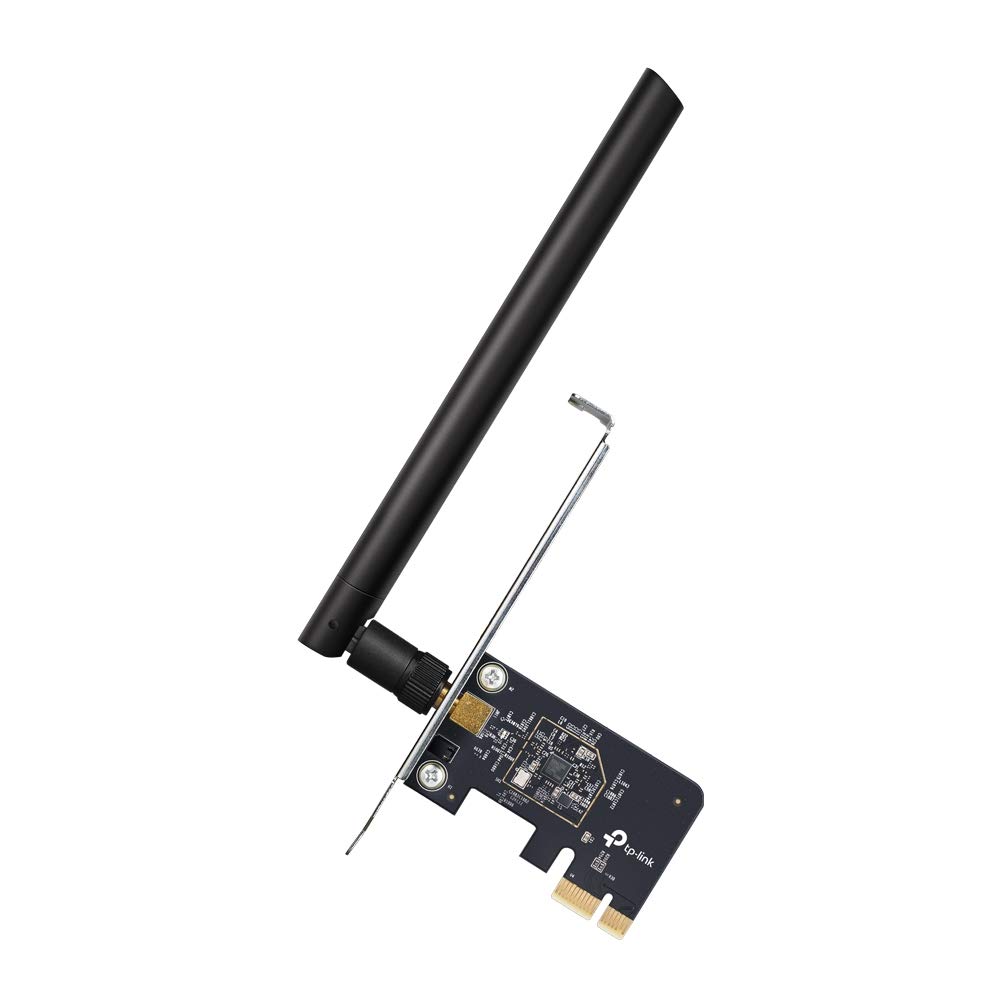 TP-Link Ac1300 Wi-Fi WiFi Pcie Card(Archer T6E)-2.4G/5G Dual Band Wireless Pci Express Adapter, Low Profile, Long Range, Heat Sink Technology, Supports Windows 10/8.1/8/7/Xp,Black