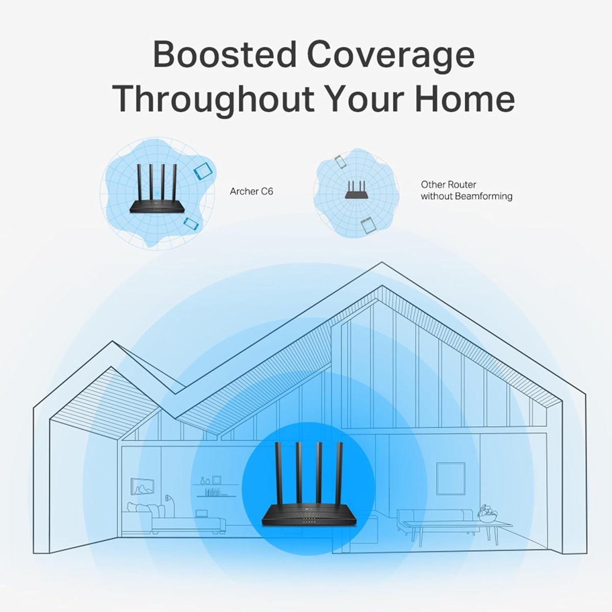 TP-Link Archer AC1200 Archer C6 Wi-Fi Speed Up to 867 Mbps/5 GHz + 400Mbps/2.4 GHz, 5 Gigabit Ports, 4 External Antennas, MU-MIMO, Dual Band, WiFi Coverage with Access Point Mode, Black TP-Link Archer AC1200 Archer C6 Wi-Fi Speed Up to 867 Mbps/5 GHz + 400Mbps/2.4 GHz, 5 Gigabit Ports, 4 External Antennas, MU-MIMO, Dual Band, WiFi Coverage with Access Point Mode, Black