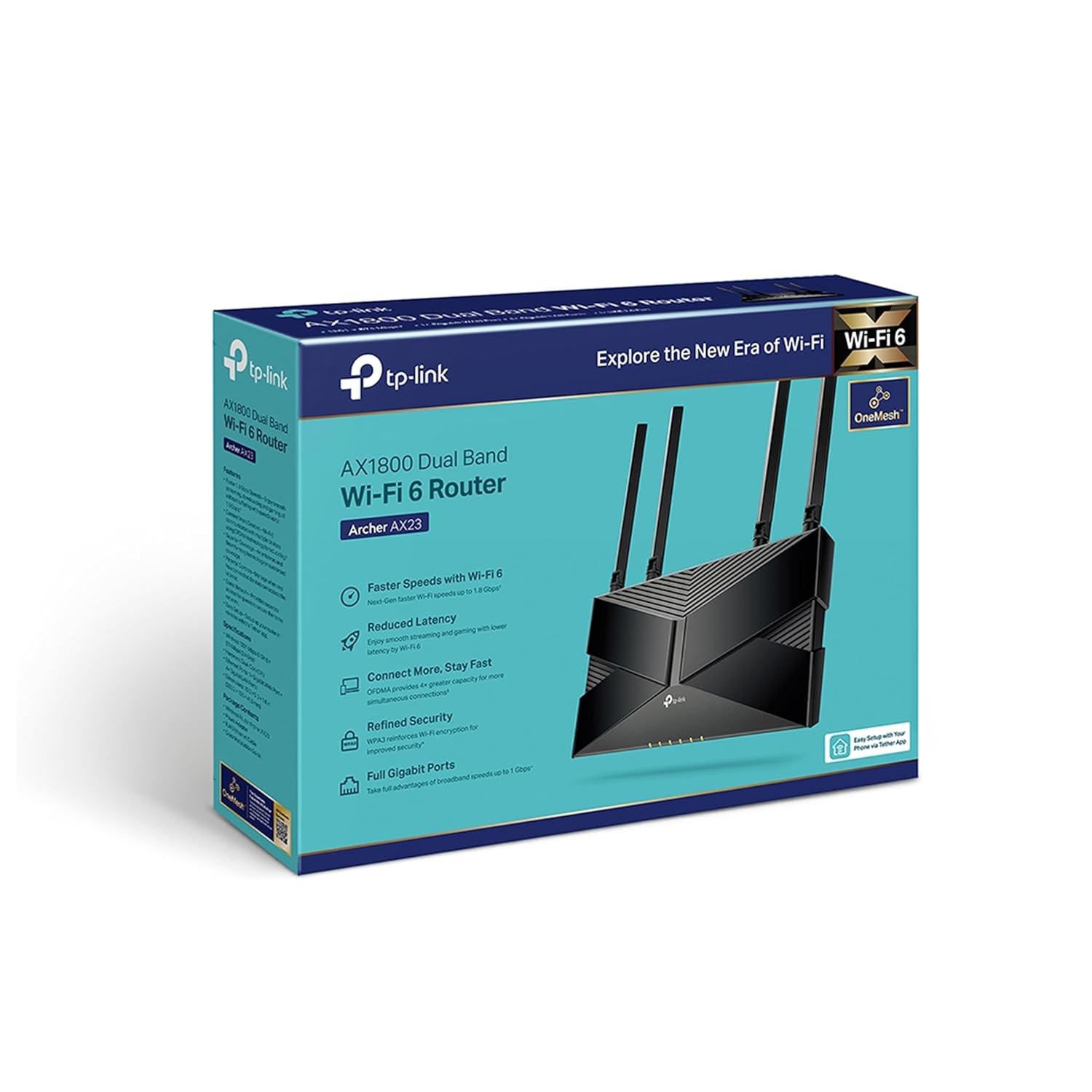 TP-Link Archer AX23 AX1800 Dual-Band Wi-Fi 6 Router (1800 Mbps Speed ...
