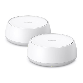TP-Link Deco BE25(2-Pack) Dual Band BE5000 Whole Home Mesh WiFi 7 System| 8K Streaming | 5 Gbps Router | 2×2.5 Gbps Gigabit, 4K-QAM, 4 Antennas | VPN, MU-MIMO | Works with Alexa and Google Assistant