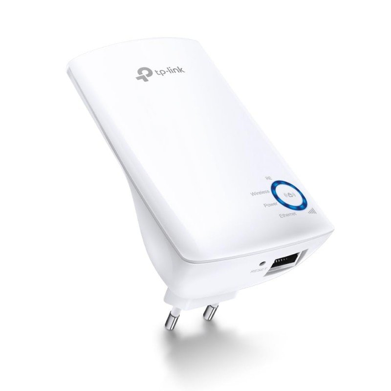 TP-Link TL-WA850RE Single_Band 300Mbps RJ45 Wireless Range Extender, Broadband/Wi-Fi Extender, Wi-Fi Booster/Hotspot with 1 Ethernet Port, Plug and Play, Built-in Access Point Mode, White TP-Link TL-WA850RE Single_Band 300Mbps RJ45 Wireless Range Extender, Broadband/Wi-Fi Extender, Wi-Fi Booster/Hotspot with 1 Ethernet Port, Plug and Play, Built-in Access Point Mode, White