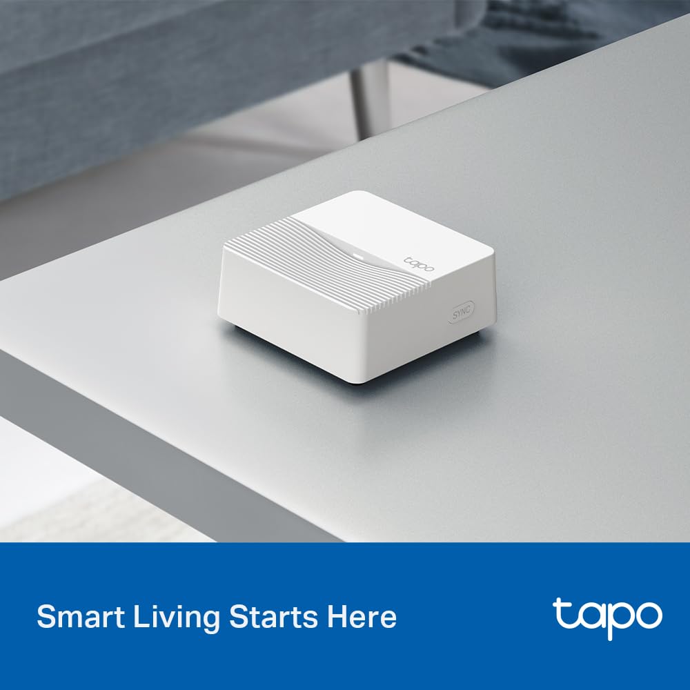 TP-Link Tapo Smart Hub with Built-In Chime, REQUIRES 2.4GHz Wi-Fi, Connect up to 64 Smart + 4 Camera Devices, Sub-1G Low-Power Wireless Protocol, 512GB Local Storage, Tapo H200