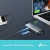 TP-Link UH9120C USB Type-C 9 in 1 Hub|Multiport USB-C Adapter Dongle Docking Station|4K 60Hz HDMI|1 Gbps ethernet|SD & microSD UHS-I|USB-C, 3× USB-A Data Ports|100W Fast Charging|Plug and Play TP-Link UH9120C USB Type-C 9 in 1 Hub|Multiport USB-C Adapter Dongle Docking Station|4K 60Hz HDMI|1 Gbps ethernet|SD & microSD UHS-I|USB-C, 3× USB-A Data Ports|100W Fast Charging|Plug and Play