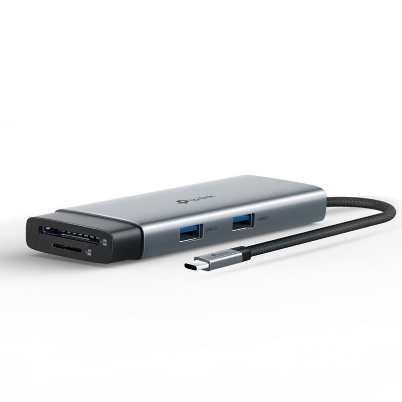 TP-Link UH9120C USB Type-C 9 in 1 Hub|Multiport USB-C Adapter Dongle Docking Station|4K 60Hz HDMI|1 Gbps ethernet|SD & microSD UHS-I|USB-C, 3× USB-A Data Ports|100W Fast Charging|Plug and Play TP-Link UH9120C USB Type-C 9 in 1 Hub|Multiport USB-C Adapter Dongle Docking Station|4K 60Hz HDMI|1 Gbps ethernet|SD & microSD UHS-I|USB-C, 3× USB-A Data Ports|100W Fast Charging|Plug and Play