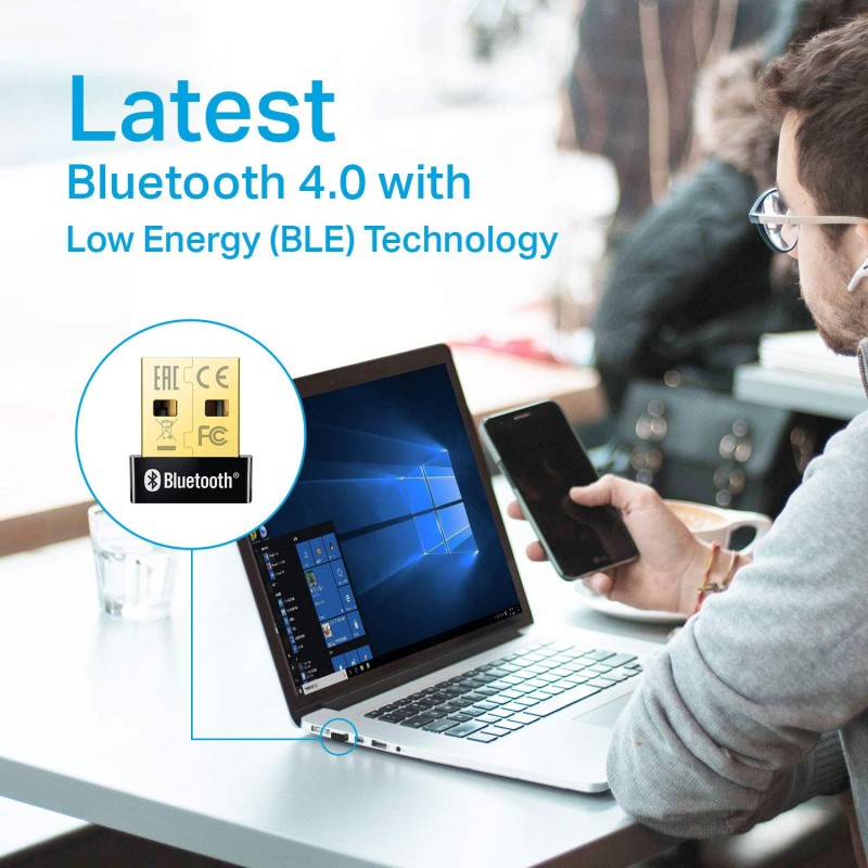 TP-Link USB Bluetooth Adapter for PC, Bluetooth 4.0 Dongle Receiver, Plug & Play, Nano Size, EDR & A2DP Technology, Supports Windows 11/10/8.1/8/7/XP for Desktop, Laptop, PS4/ Xbox Controllers (UB400) TP-Link USB Bluetooth Adapter for PC, Bluetooth 4.0 Dongle Receiver, Plug & Play, Nano Size, EDR & A2DP Technology, Supports Windows 11/10/8.1/8/7/XP for Desktop, Laptop, PS4/ Xbox Controllers (UB400)