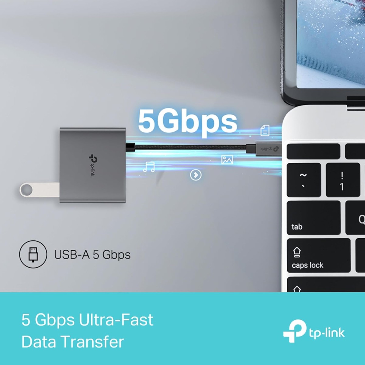 TP-Link USB Type-C 6-Port Hub with a 4K@60Hz HDMI, 1 Gbps ethernet, 1× USB-C Data Ports, 2× USB-A Data Ports, Powerful 100W Fast Charging, Stable Connection, Plug & Play (UH6120C)