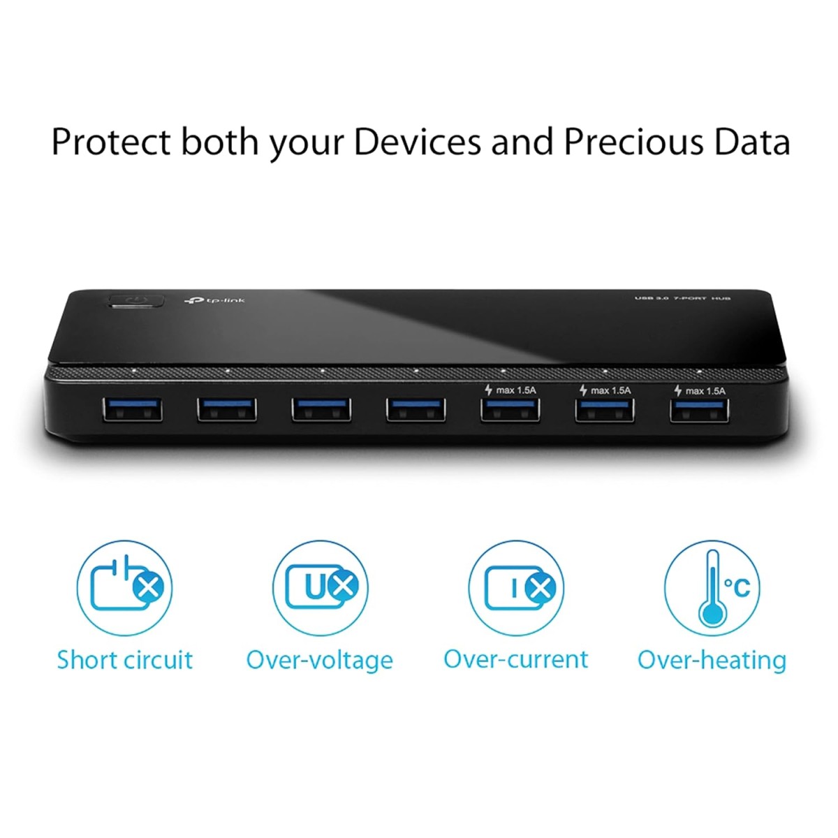 TP-Link USB Type-C 6-Port Hub with a 4K@60Hz HDMI, 1 Gbps ethernet, 1× USB-C Data Ports, 2× USB-A Data Ports, Powerful 100W Fast Charging, Stable Connection, Plug & Play (UH6120C)