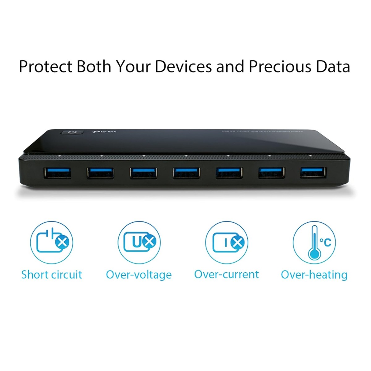 TP-Link USB Type-C 6-Port Hub with a 4K@60Hz HDMI, 1 Gbps ethernet, 1× USB-C Data Ports, 2× USB-A Data Ports, Powerful 100W Fast Charging, Stable Connection, Plug & Play (UH6120C)